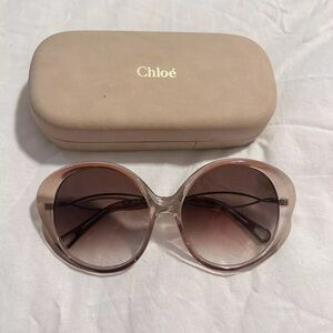 Chloe Round Sunglasses Retro Mod Oversized